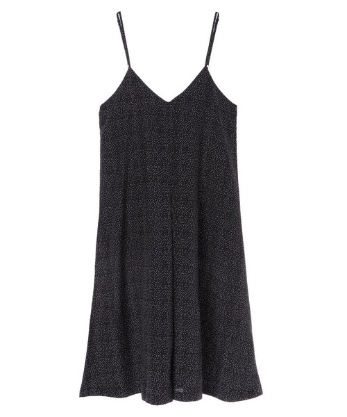 E hyphen world gallery（イーハイフンワールドギャラリー）の「・ドットワイドオールインワン（オールインワン・サロペット・オフホワイト/ブラック・F）」の9枚目の写真