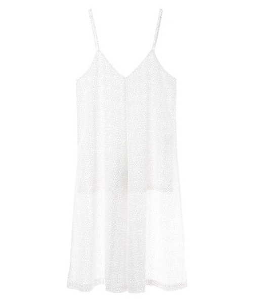 E hyphen world gallery（イーハイフンワールドギャラリー）の「・ドットワイドオールインワン（オールインワン・サロペット・オフホワイト/ブラック・F）」の8枚目の写真