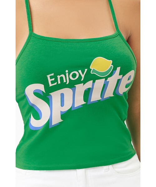 FOREVER 21（フォーエバー トゥエンティーワン）の「Enjoy Spriteグラフィックキャミソール（その他・レディース・GREEN/WHITE・S/M/L）」の5枚目の写真