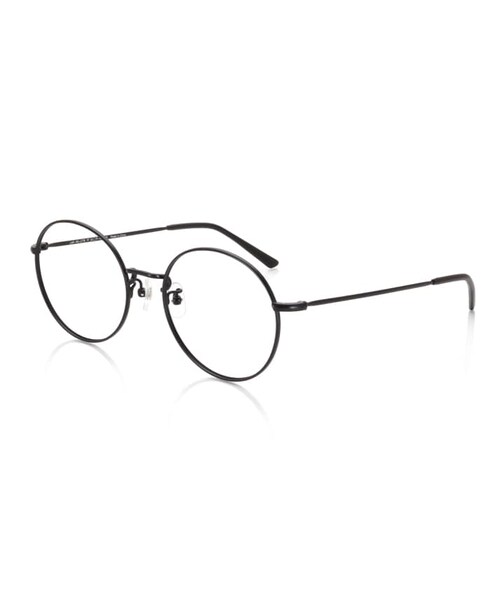 JINS（ジンズ）の「【Combination AF & Metal】コンビネーション エアフレーム&メタル ラウンド（メガネ・レディース・ブラウン(84)/ゴールド(95)/マットブラック(97)/アンティークゴールド(98)・Medium 53□19-145○48）」の2枚目の写真