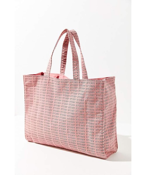 Stussy WOVEN TOTE BAG ピンク トートバッグ セット Stussy Woven Tote Bag Light Pink Men's - SS25 - US