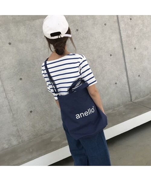 copine（コピン）の「再入荷！anelloコットンキャンバス 2WAYトートバッグ ショルダーバッグ(3color)【クリックポスト対象商品】（ショルダーバッグ・レディース・その他）」の3枚目の写真