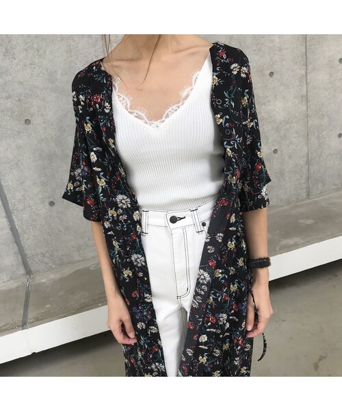 copine(コピン)の「再入荷!ラグジュアリーリブ編みひげレースキャミソール(3color)【クリックポスト対象商品】(キャミソール・レディース・その他)」の6枚目の写真