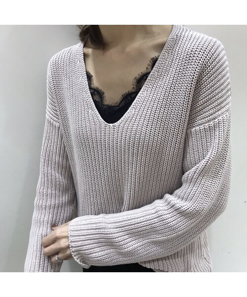 copine(コピン)の「再入荷!ラグジュアリーリブ編みひげレースキャミソール(3color)【クリックポスト対象商品】(キャミソール・レディース・その他)」の11枚目の写真