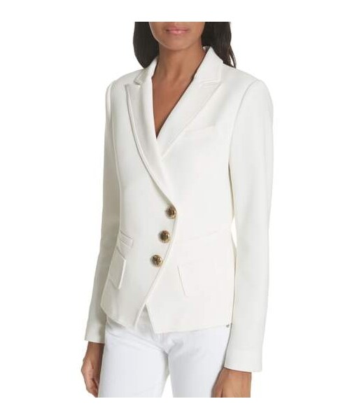 Smythe（-）の「Smythe Wrap Blazer（テーラードジャケット・レディース・White・4）」の2枚目の写真