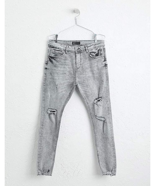Bershka（ベルシュカ）の「Bershka Super Skinny Jeans In Gray