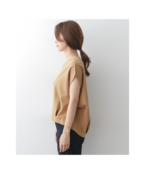 新品タグ◉フレンチスリーブタックプルオーバー DOORS  ベージュ URBAN RESEARCH DOORS（アーバンリサーチドアーズ）の「フレンチ