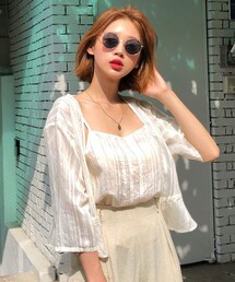 DHOLIC | ストライプスリーブレス&ガウンSET(アンサンブル)