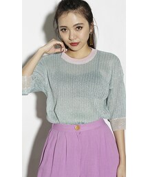 CHEER CLOSET | 【佐々木彩乃】グリッターサマーニットトップス(ニット/セーター)