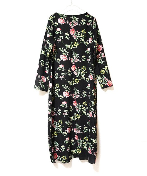 Tiffee SELECT(ティフィーセレクト)の「花柄シフォンロングカーディガンガウン(カーディガン/ボレロ・レディース・ブラック・F)」の5枚目の写真