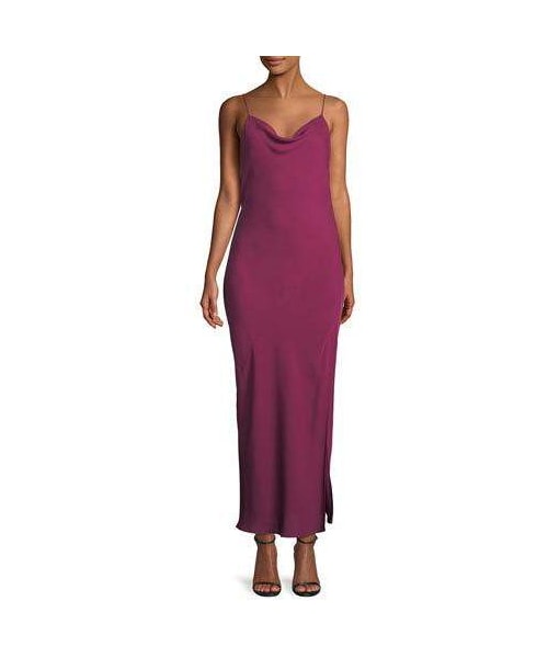 Theory draped silk maxi dress Clearance