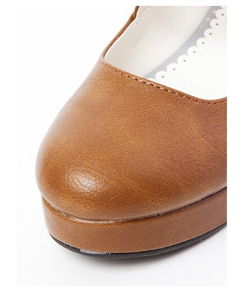 earth music&ecology（アースミュージックアンドエコロジー）の「【Special Price】プラットフォームパンプス　（パンプス・レディース・ブラック/キャメル/ボルドー/ダークブル・22.5cm/23.5cm/23cm/24.5cm/24cm）」の3枚目の写真