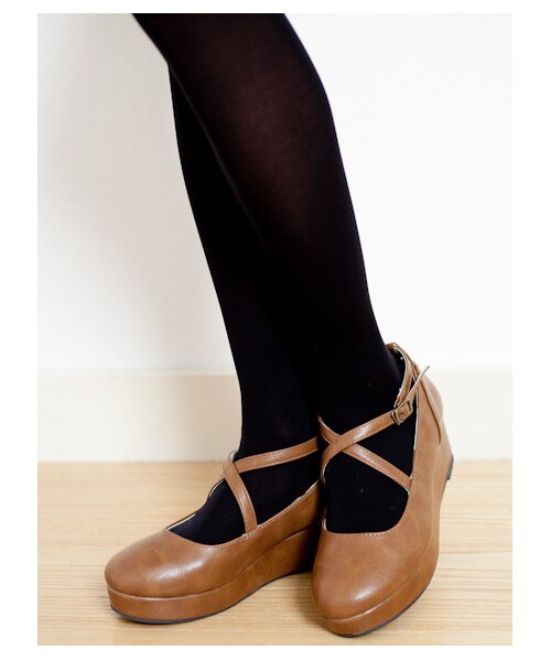 earth music&ecology（アースミュージックアンドエコロジー）の「【Special Price】プラットフォームパンプス　（パンプス・レディース・ブラック/キャメル/ボルドー/ダークブル・22.5cm/23.5cm/23cm/24.5cm/24cm）」の9枚目の写真