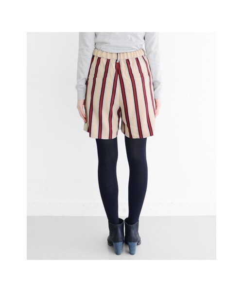 KBF(ケイビーエフ)の「ストライプショートパンツ(パンツ・レディース・グリーン/ベージュ・one)」の7枚目の写真