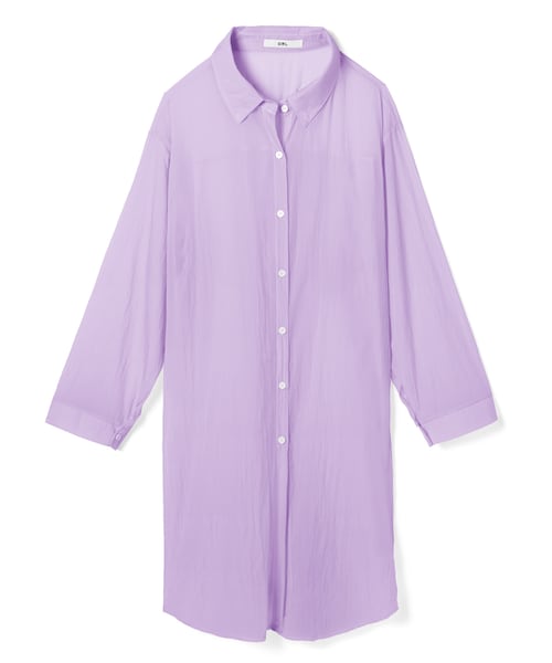 cygne シースルーロングシャツ cygne シースルーロングシャツ