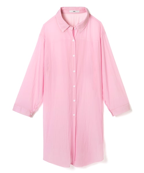 cygne シースルーロングシャツ cygne シースルーロングシャツ