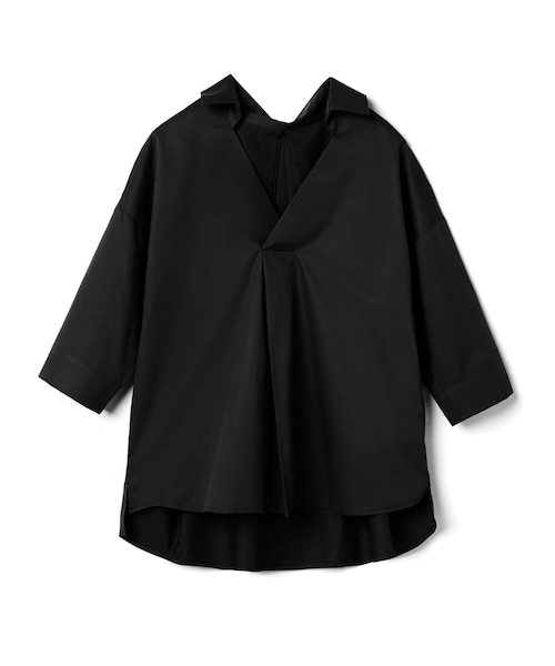 GRL（グレイル）の「スキッパータックブラウス（シャツ/ブラウス・レディース・ベージュ/モカ/ブラック/オフホワイト・F）」の3枚目の写真