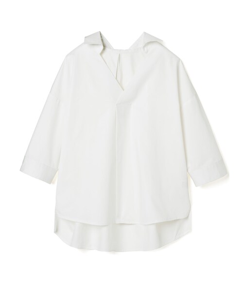 GRL（グレイル）の「スキッパータックブラウス（シャツ/ブラウス・レディース・ベージュ/モカ/ブラック/オフホワイト・F）」の2枚目の写真