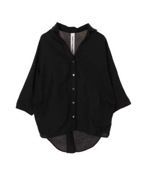 GARAGE OF GOOD CLOTHING(ガレージオブグッドクロージング)の「リネン混シャツ(トップス・ホワイト/ブラウン/カーキ/ネイビー・F)」の10枚目の写真