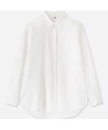 UNIQLO | レーヨンエアリーブラウス（長袖）(シャツ/ブラウス)