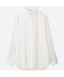 UNIQLO | レーヨンエアリーブラウス（長袖）(シャツ/ブラウス)