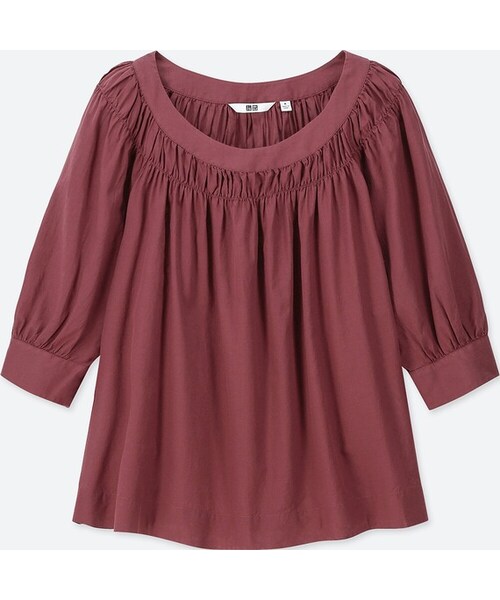 UNIQLO - ユニクロ+J シルクギャザーブラウス　２枚セット J】シルクブラウス 大人女子 コーデ&レビュー【ユニクロ×ジル