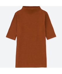 UNIQLO | リブハイネックT（5分袖）(Tシャツ/カットソー)