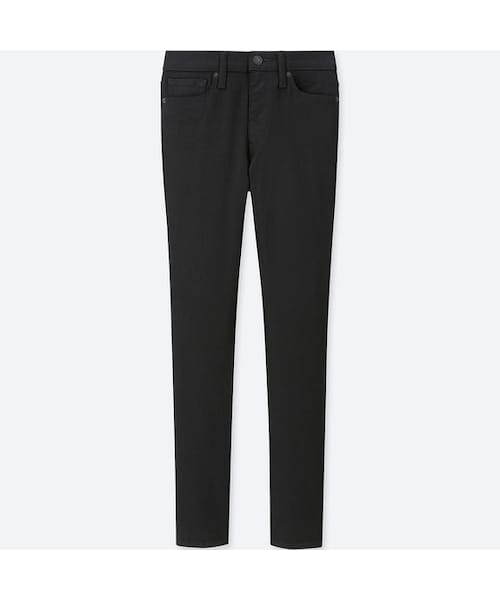 UNIQLO（ユニクロ）の「ハイライズシガレットジーンズ（丈標準70cm）（デニムパンツ・レディース・BLACK 09/NAVY 69/WHITE 00/BLUE 67・36/34/23/25/30/28/27/26/21/29/24/22/32）」の2枚目の写真