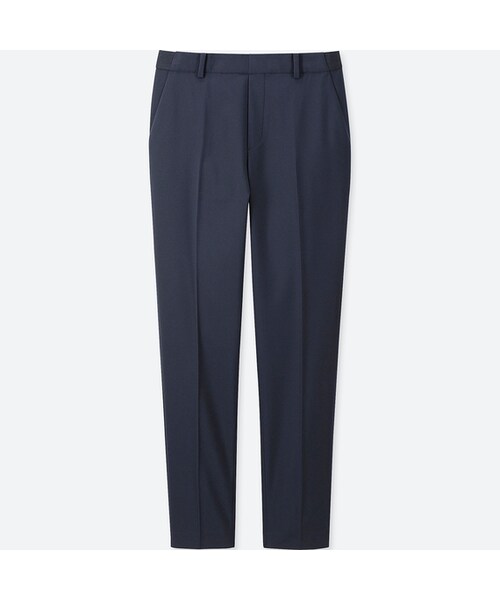 UNIQLO（ユニクロ）の「EZYアンクルパンツ（丈長め73cm）（その他パンツ・レディース・BLACK 09/DARK GRAY 08/BEIGE 32/NAVY 69・M/XS/L/XL/3XL/XXL/S）」の4枚目の写真