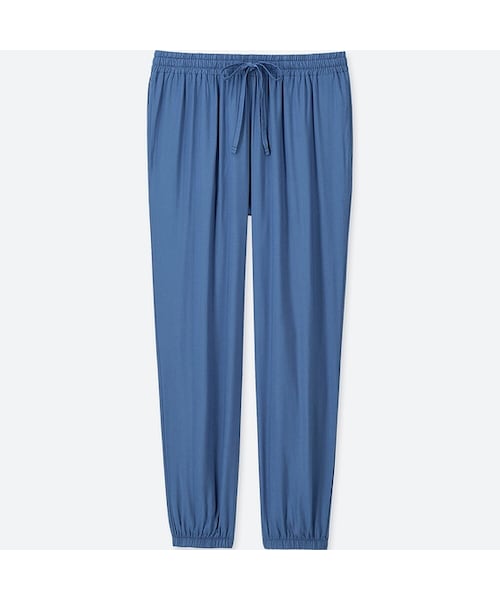 UNIQLO（ユニクロ）の「ドレープジョガーパンツ（その他パンツ・レディース・PINK 12/BLUE 66/LIGHT GRAY 02/NAVY 69/BLACK 09・XS/XL/S/XXL/M/L/3XL）」の4枚目の写真