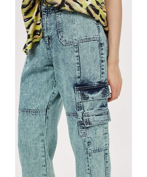 Boutique Boutique acid wash biker jeans WEAR