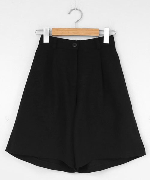 DHOLIC（ディーホリック）の「コットン5分丈パンツ（その他パンツ・レディース・ホワイト/ブラック・FREE）」の2枚目の写真