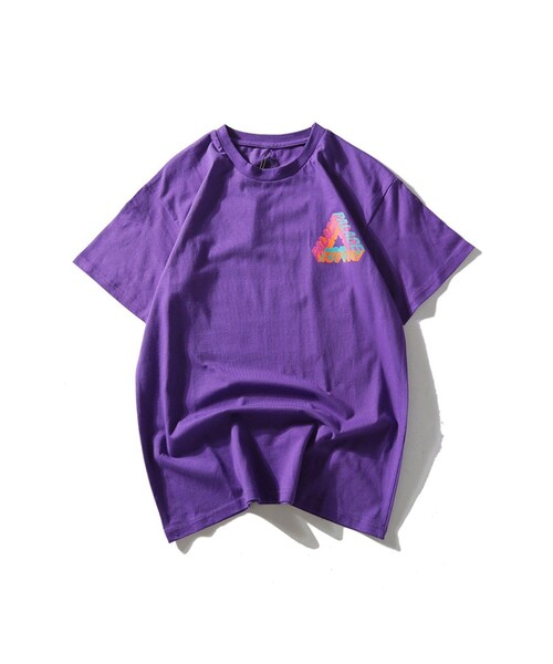 なし開閉PALACE パレス Tシャツ・カットソー S 紫 - Tシャツ 