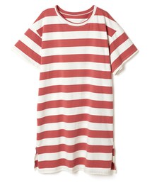 GRL | ボーダーTシャツビッグワンピース(シャツワンピース)