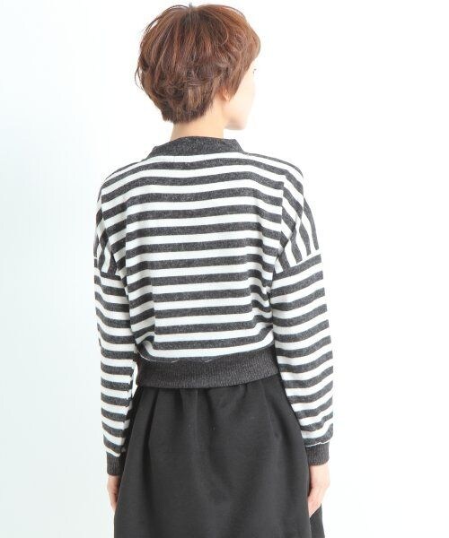 LOWRYS FARM(ローリーズファーム)の「キモウHIネックドルマンロングスリーブ(トップス・レディース・グレー/バーガンディー/ボーダー・L/M)」の5枚目の写真