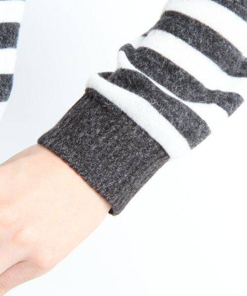 LOWRYS FARM(ローリーズファーム)の「キモウHIネックドルマンロングスリーブ(トップス・レディース・グレー/バーガンディー/ボーダー・L/M)」の9枚目の写真