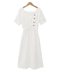 Dailyabout | ボタンスクエアネックワンピース(ワンピース)