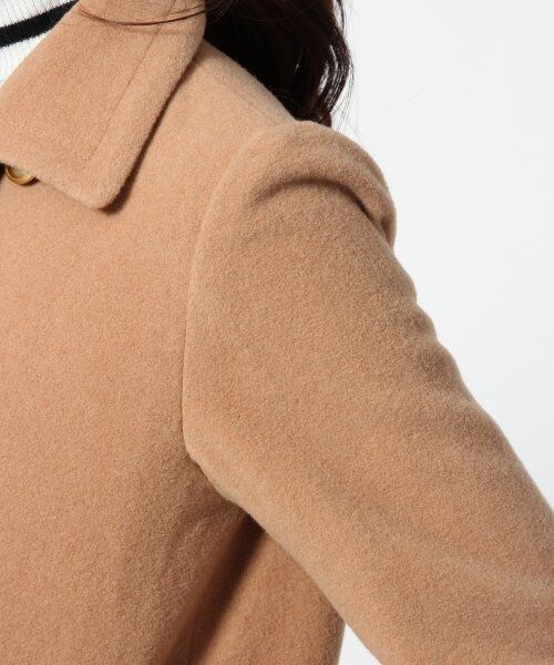A part by（アパートバイ）の「ＷモッサストレートＰコート（ジャケット/アウター・レディース・ブラック/ベージュ・Ｌ/Ｍ）」の7枚目の写真