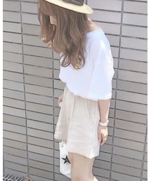 chocomee | リネンショートパンツ(その他パンツ)