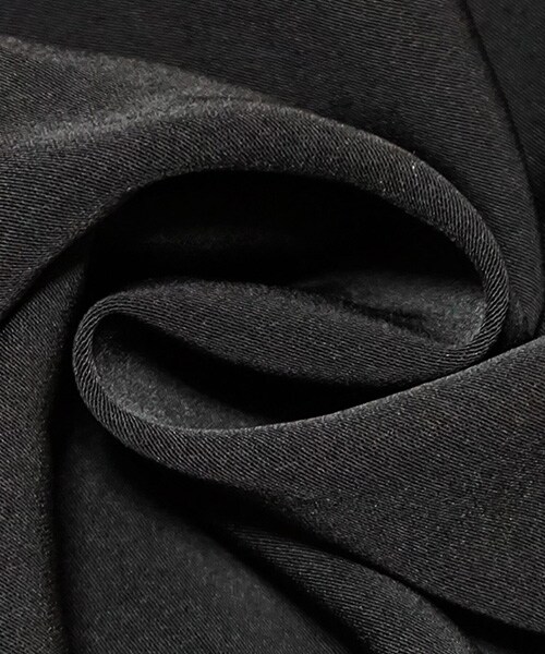 Tiffee SELECT（ティフィーセレクト）の「リボン付きウエストフリルてろんワイドパンツ（その他パンツ・レディース・ブラック・F）」の4枚目の写真