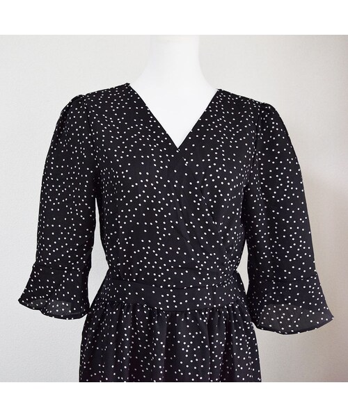 no brand（ノーブランド）の「ドット柄フレアOP（ワンピース・レディース・その他）」の4枚目の写真