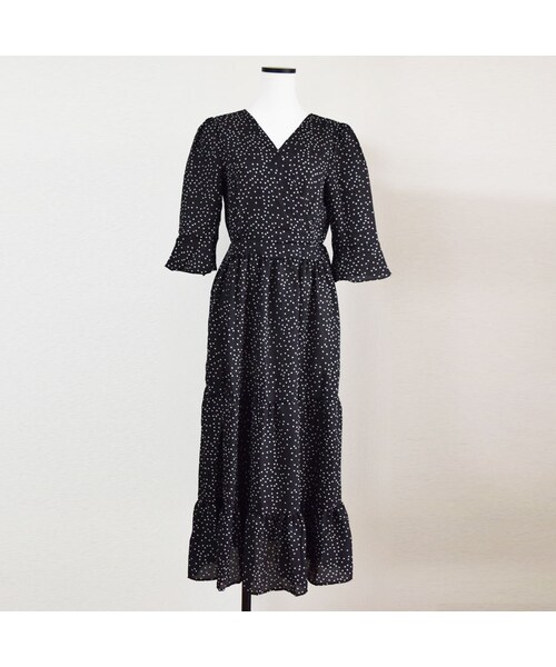 no brand（ノーブランド）の「ドット柄フレアOP（ワンピース・レディース・その他）」の3枚目の写真
