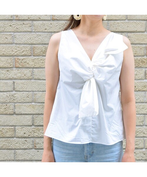 no brand（ノーブランド）の「ビックリボンノースリBL（シャツ/ブラウス・レディース・その他）」の2枚目の写真