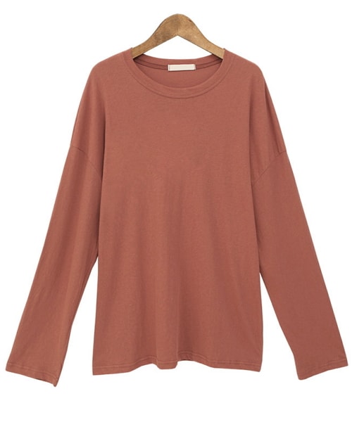 Dailyabout（デイリーアバウト）の「ラウンドネックルーズTシャツ（Tシャツ/カットソー・レディース・ホワイト/ピンク/イエロー/その他/レッド/ブルー/ブラック・FREE）」の7枚目の写真