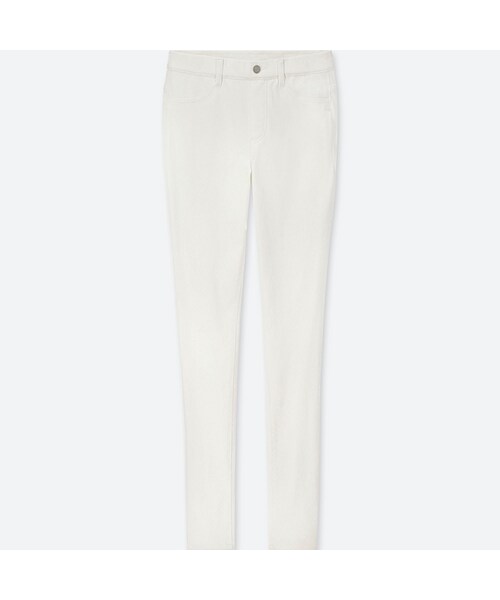 UNIQLO（ユニクロ）の「レギンスパンツ（丈長め78cm）（レギンス/スパッツ・レディース・PINK 12/BLACK 09/RED 17/DARK GREEN 58/WHITE 00/BROWN 35/NAVY 69・L/XXL/XS/3XL/S/XL/M）」の2枚目の写真