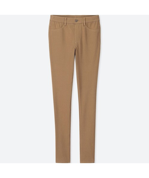 UNIQLO（ユニクロ）の「レギンスパンツ（丈長め78cm）（レギンス/スパッツ・レディース・PINK 12/BLACK 09/RED 17/DARK GREEN 58/WHITE 00/BROWN 35/NAVY 69・L/XXL/XS/3XL/S/XL/M）」の4枚目の写真