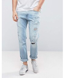 Hollister | Hollister Cropped Skinny Jeans Destroyed in Light Wash(デニムパンツ)