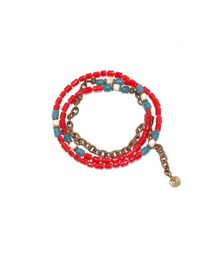 no brand | Melting pot by Lakeman　2-Way Necklace　RED(ブレスレット)
