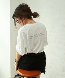 Flugge | back message tee(Tシャツ/カットソー)