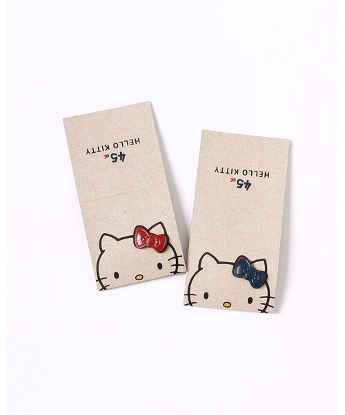 45R × HELLO KITTY 漆塗りピンバッジ フォーティーファイブ ハローキティー
